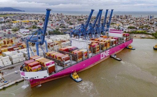 Portonave recebe ONE Strength em sua 1ª. viagem à América Latina