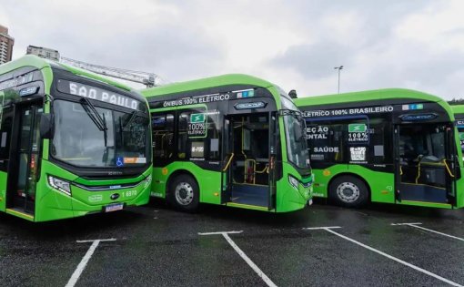 Brasil acelera em ônibus elétricos; BYD já domina 45% do mercado