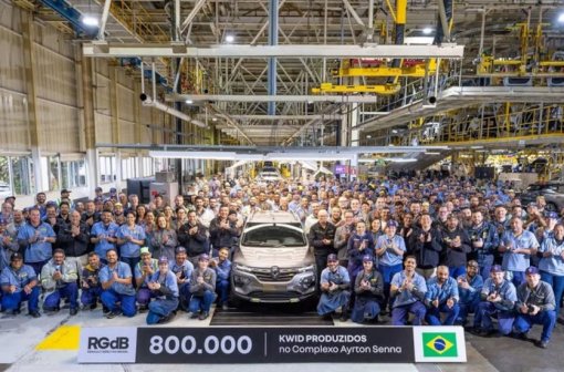 Renault Kwid chega a 800.000 unidades produzidas no Brasil