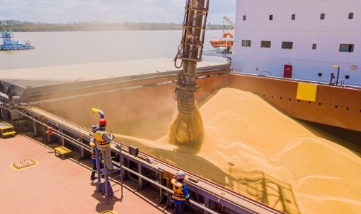 Safra recorde testa eficiência da logística portuária
