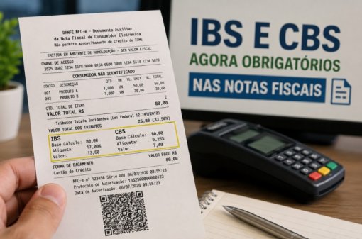 Já é obrigatório a emissão de notas fiscais com CBS e IBS