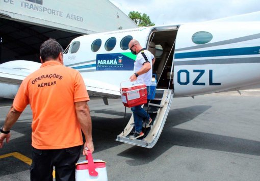 Aéreas levaram 78 mil itens de transplantes em 12 anos no Brasil