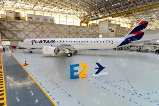 Latam recebe seu segundo jato Embraer E195-E2